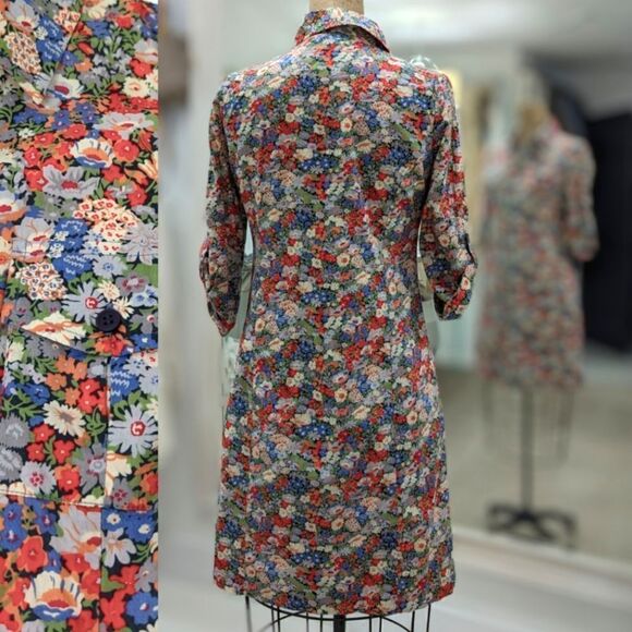 Liberty Art Button Down Mini Dress - Picture 3 of 6